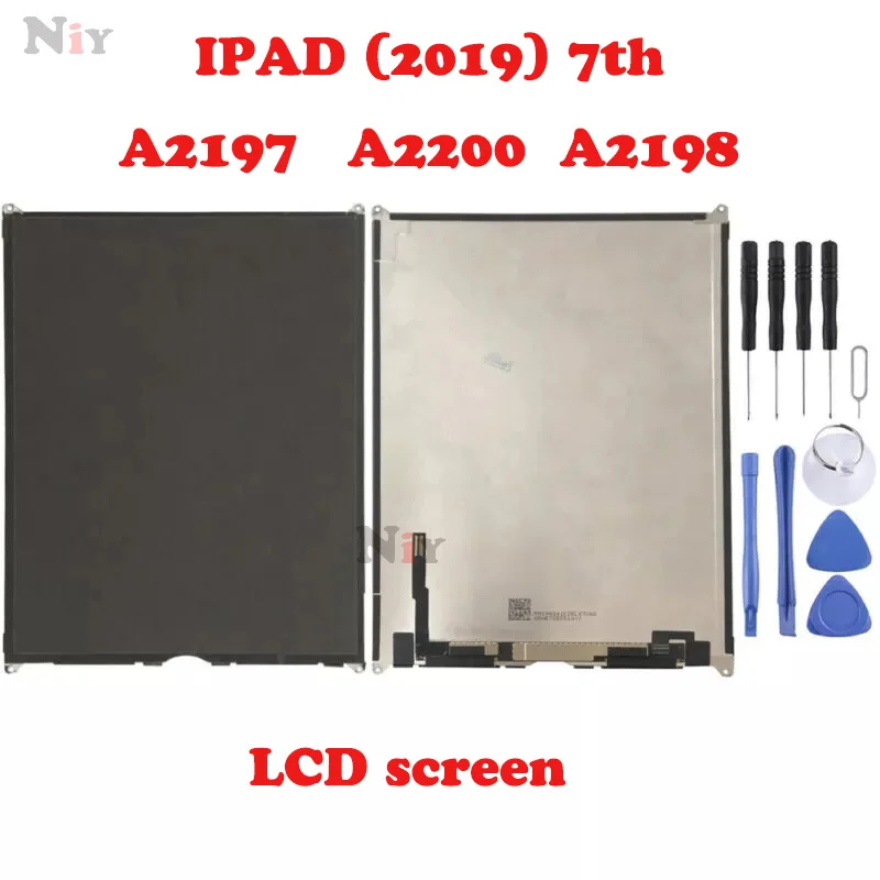 

Original LCD display glass panel for Apple iPad 7 October 2, 2019 Seventh generation A2197 A2198 A2200 repair and replacement