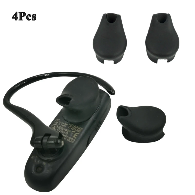 

4PCS Black Eartips Earbuds Replacement For Plantronics- M50 M24 M20 for Voyager 520 521 835 for Explorer 220 235 240 242 243 245
