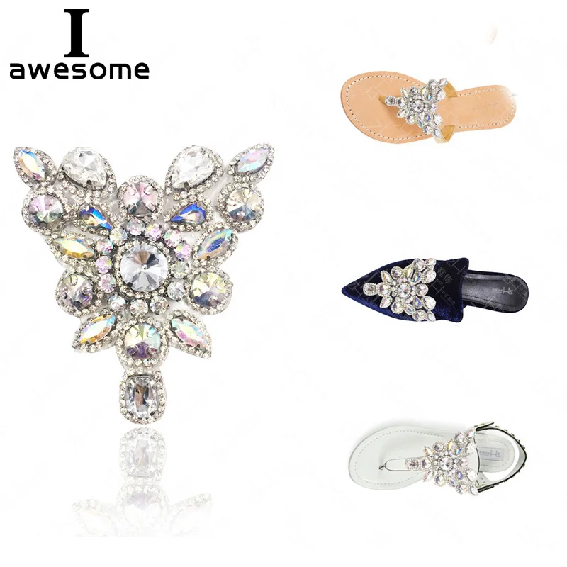 

1pcs Bohemian style Bridal Wedding Party Shoes Accessories For high Heels Sandals Boots DIY Rhinestone Decorations Shoe's flower