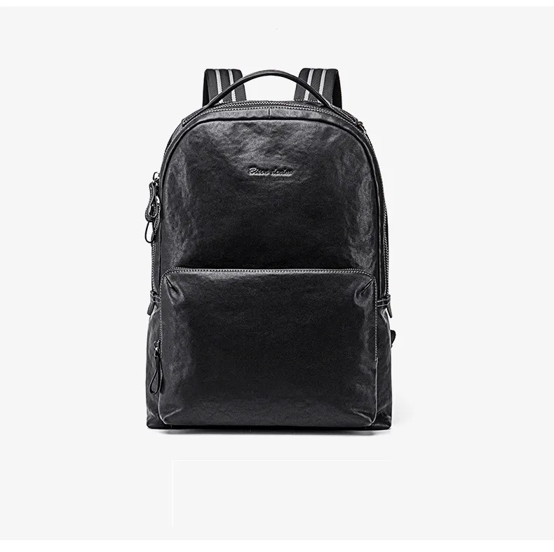 BISON DENIM, рюкзак из натуральной кожи с растительным дублением, 15 дюймов, сумка для ноутбука, мужской рюкзак для путешествий, школьный рюкзак для подростков N2953