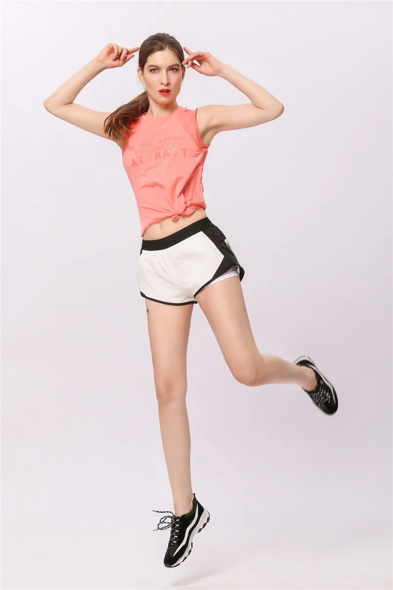 

Zippered Sports Yoga Shorts Women Summer Run Fitness Breathable Sports Casual Shorts Push Up Running Workout Sportswear Jogging