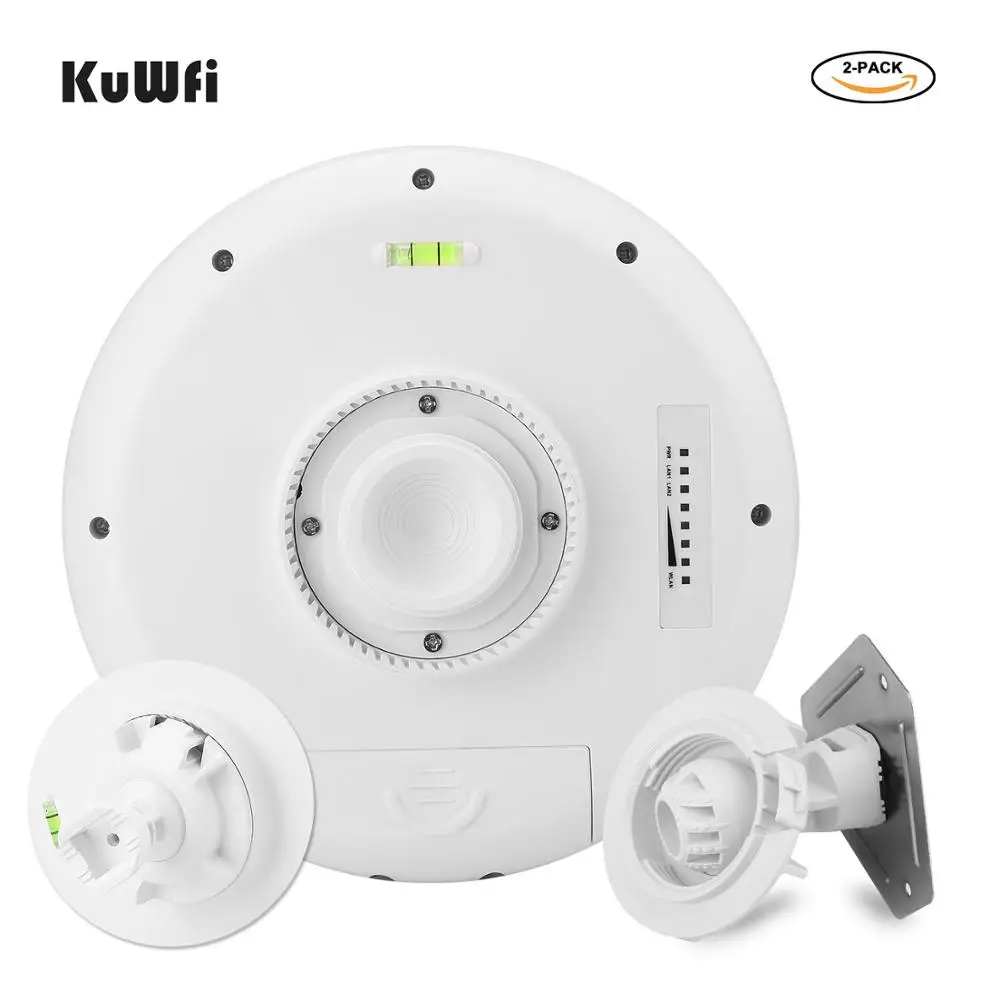 KuWFi Outdoor 900Mbps Wireless Wifi Bridge Built-in 18 dBi Dual Band 5.8G Wireless Repeater/AP Router Point to Point 3-5KM