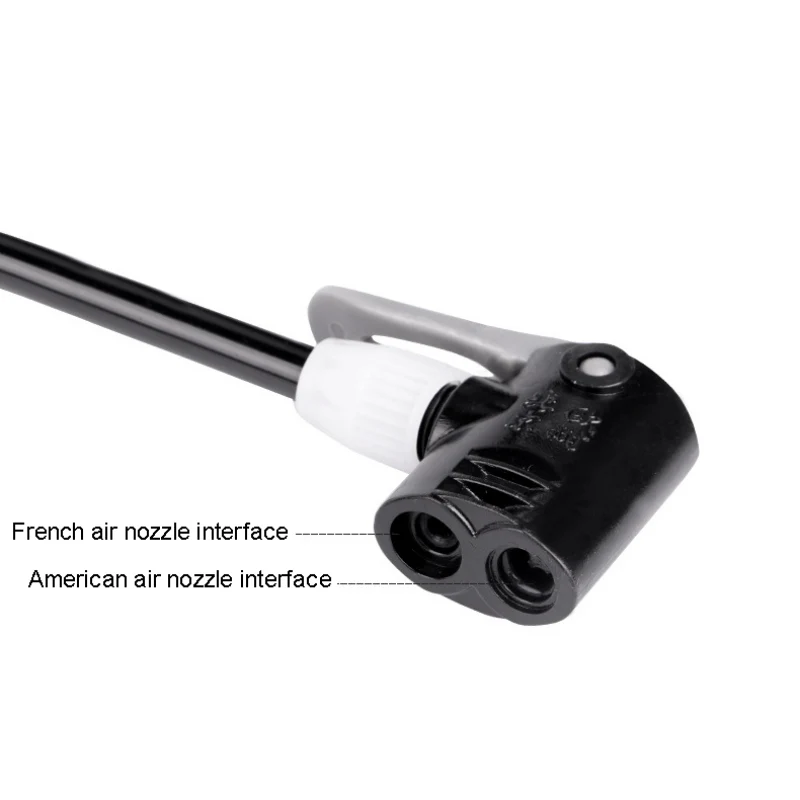 Bicycle Pump Inflator 100PSI Gauge Portable Lightweight Hand Air External Hose Fits Presta Schrader Tire | Спорт и развлечения