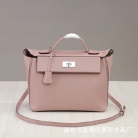 leather handbags 2021 new lychee pattern top layer cowhide european and american style casual fashion handbag messenger bag