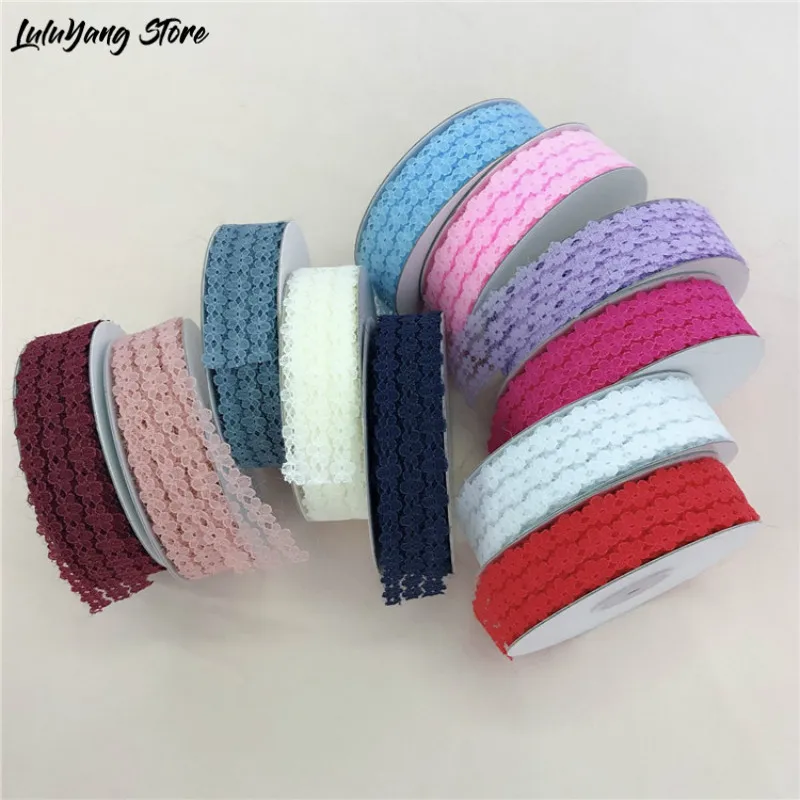 200yards Hollow Out Lace Trimmings For Sewing Tulle Ribbon Tape Bow 25mm Wholesale Crafts Supplier Embroidered Underwear Africa | Дом и сад