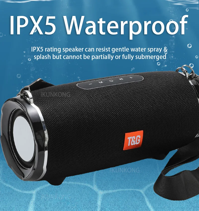 TG187 Bluetooth динамик 50 Вт Портативный fm радио Caixa De Som Portatil Enceinte Puissant Altavoz Potente сабвуфер