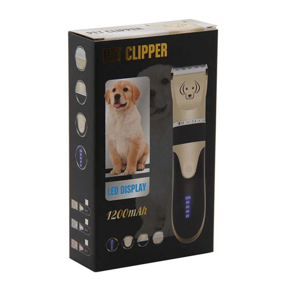 Pet Hair Clipper Professional Dog Trimmer Machine Rechargeable Electrical Low-noise Cat Animal Cutter Scissor K | Дом и сад