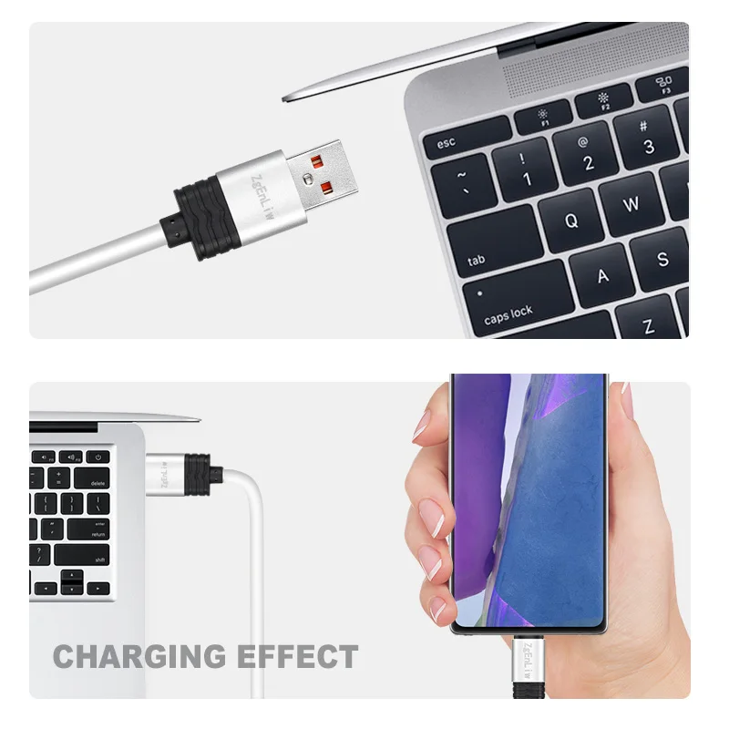 

ZgEnLiw USB Type C Cable Quick Charge 4.0 QC 3.0 Fast Charging For Xiaomi Samsung Huawei USBC Data Wire Cord Phone Charger Cable