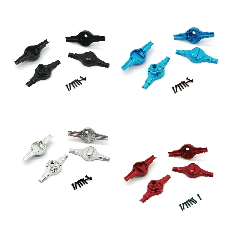 

2 комплекта, металлический корпус для передней и задней мостовой оси для Xiaomi Jimny XMYKC01CM 1/16, обновленные детали для радиоуправляемых автомобил...