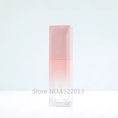 5 мл 6 градиентный розовый и синий блеск для губ пустой черный флакон губной