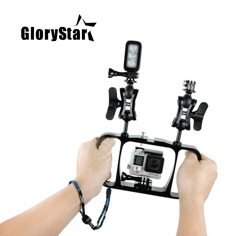 Алюминиевый кронштейн для фотосъемки дайвинга GoPro Hero 4/3 +/3/2/SJ4000/ SJ5000/4 session
