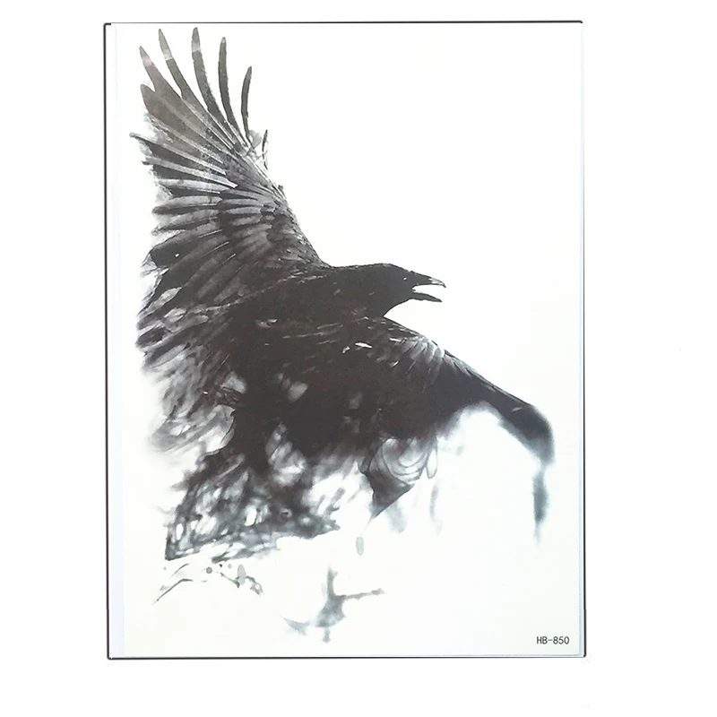 21x15 см Новая мода Летающая ворона Сексуальная вспышка водостойкая Татуировка
