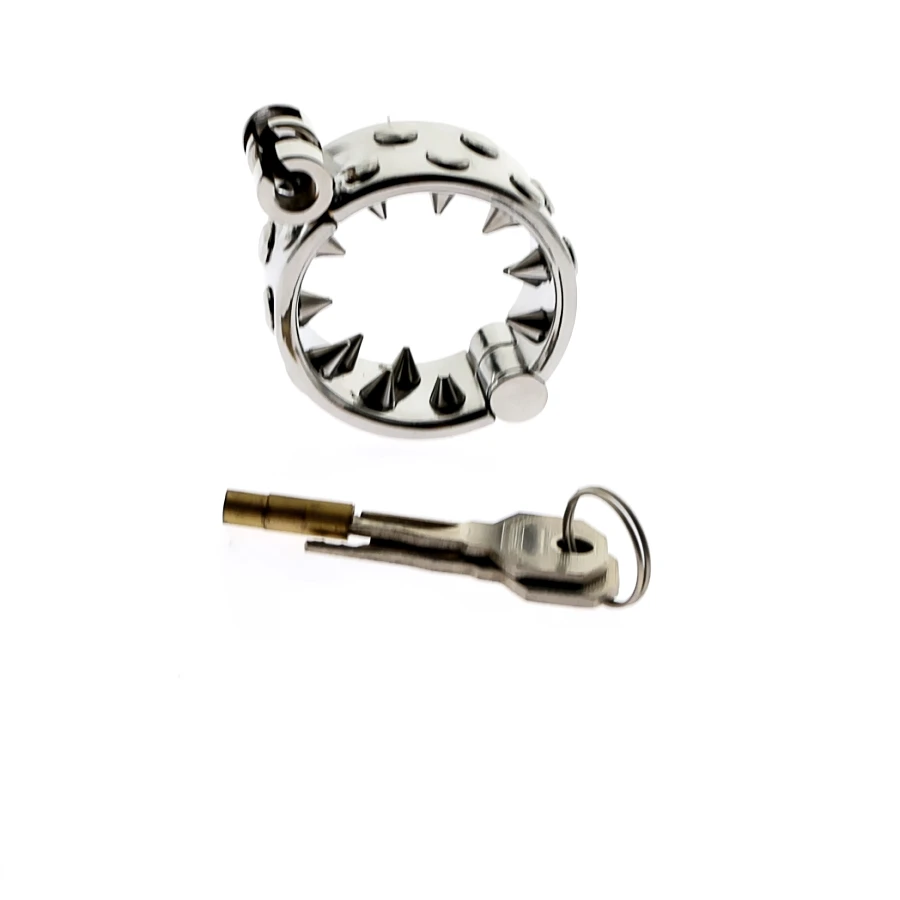 Экстремальное устройство целомудрия китайские зубы шип кольцо на член замок для