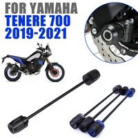 motorcycle front wheel fork axle crash sliders falling protection for yamaha tenere 700 xt700z tenere700 xtz700 2019 2020 2021
