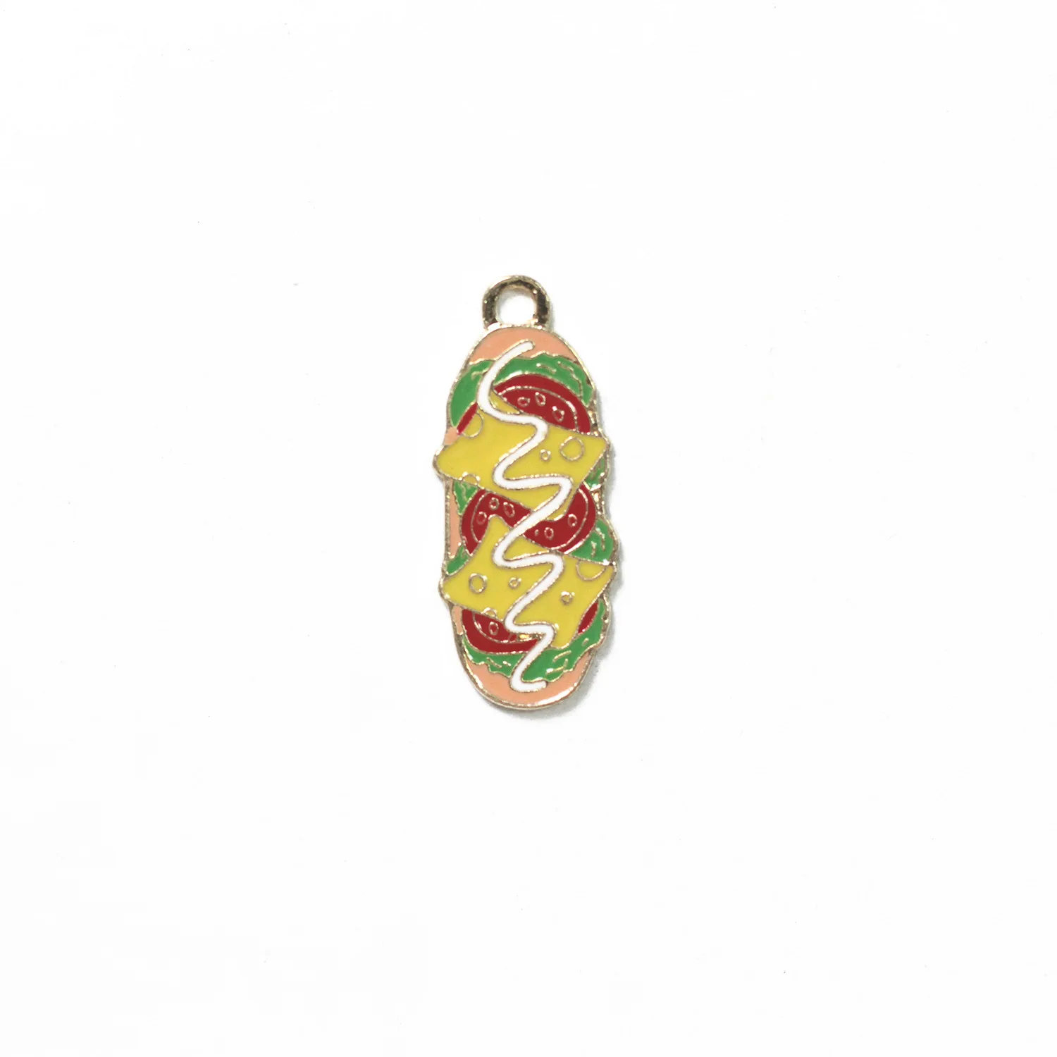 

10pcs Milk Sandwich Enamel Charms Pendant for Bracelet Earrings Jewelry DIY Accessory