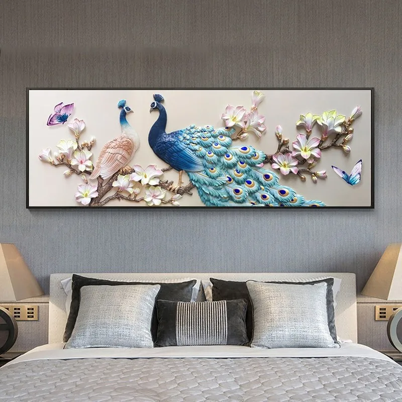 

5D Diamond Painting DIY Full Diamond Diamond Painting Beautiful Peacock Embroidery Cross Stitch Diamond Home Decoration Gift