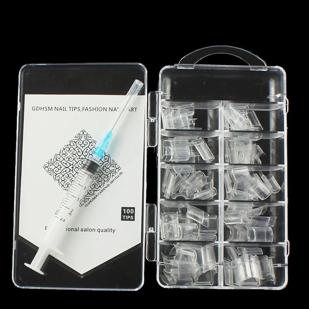 Новинка впрыска воды для ногтей искусственный гвоздь пустотелая ложка дизайн