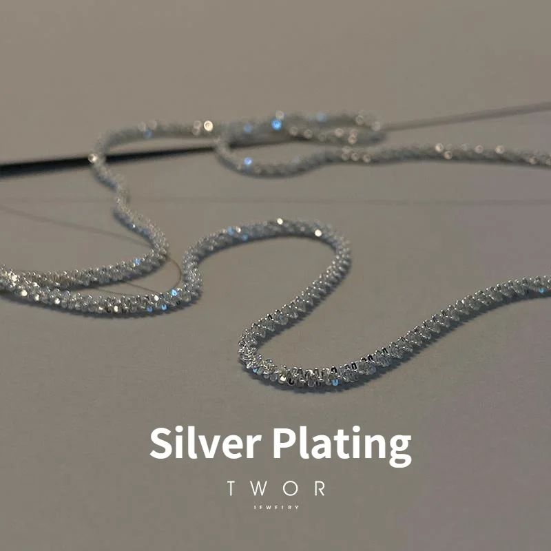 

2021 New Fashion Personality 40-45 Cm Water Wave Chain Necklace for Woman Man Concise So Cool Necklace Jewelry Wholesale