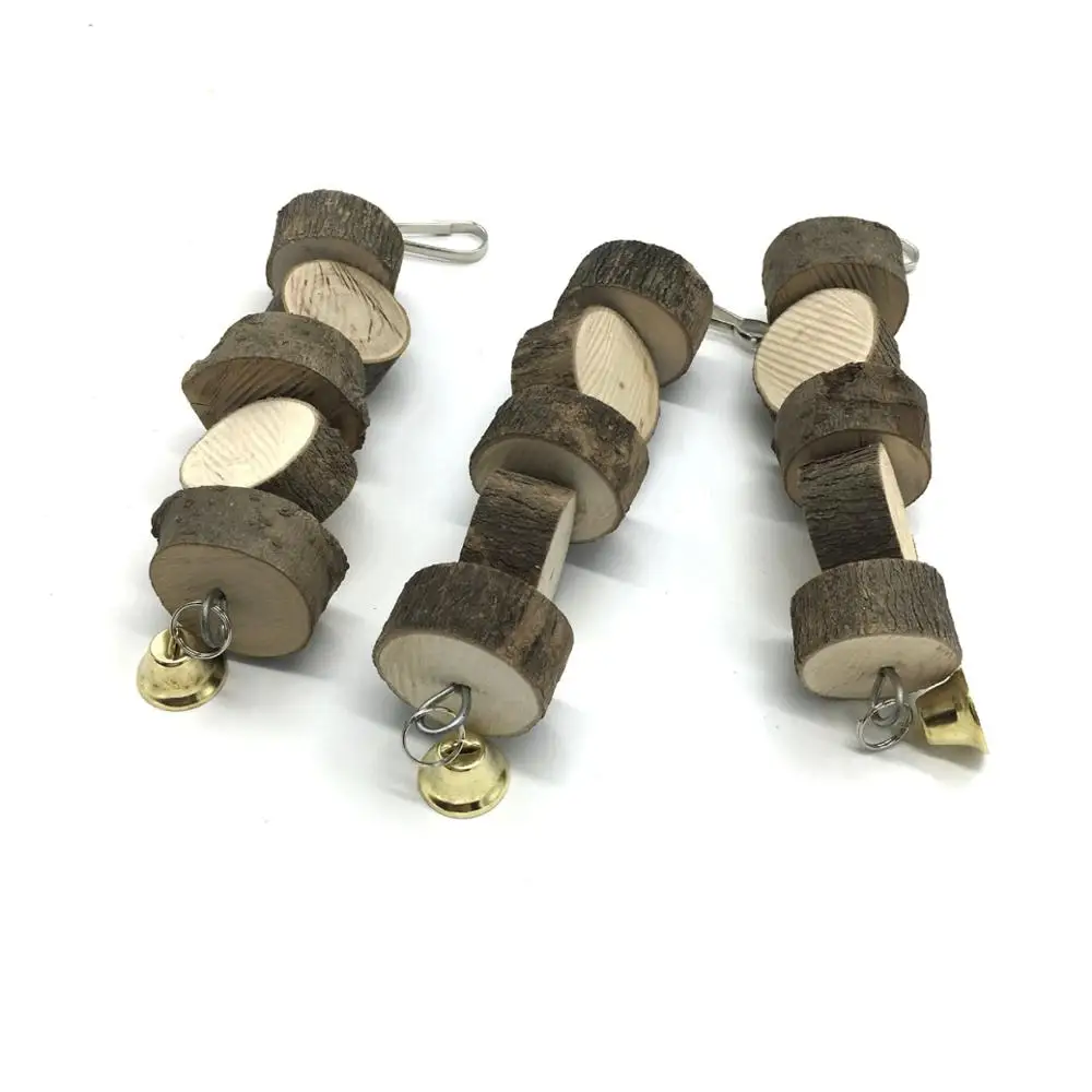 Птица игрушка попугай побрякушки висячая веревка скалолазание дерево чип стойка