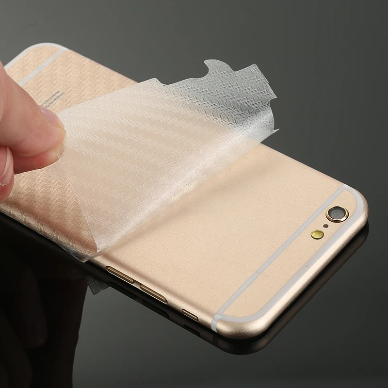 Защитное 3d стекло углеродное волокно для IPhone 6 6s|Защитные стёкла и плёнки