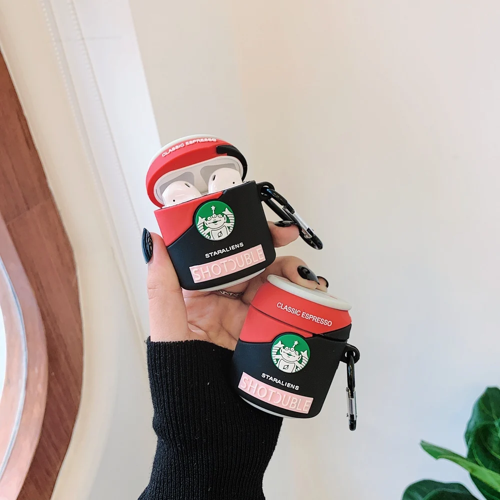 Забавный мультяшный 3D эспрессо бутылка инопланетяне аксессуары для наушников