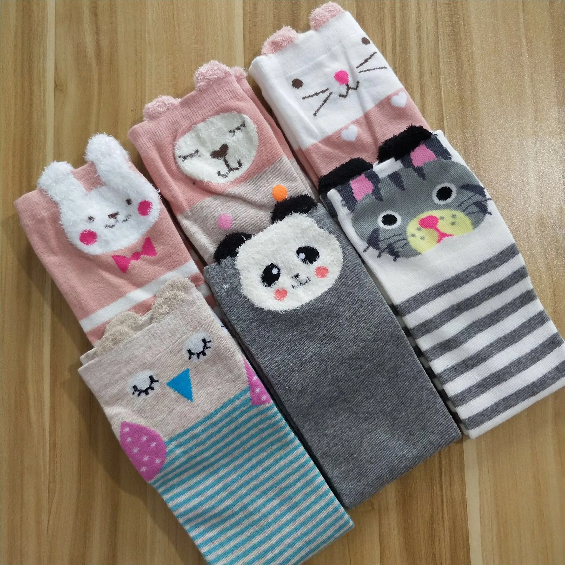 

Creative cartoon animal children's socks Polka dot cute cartoon tide baby cotton baby breathable tube socks