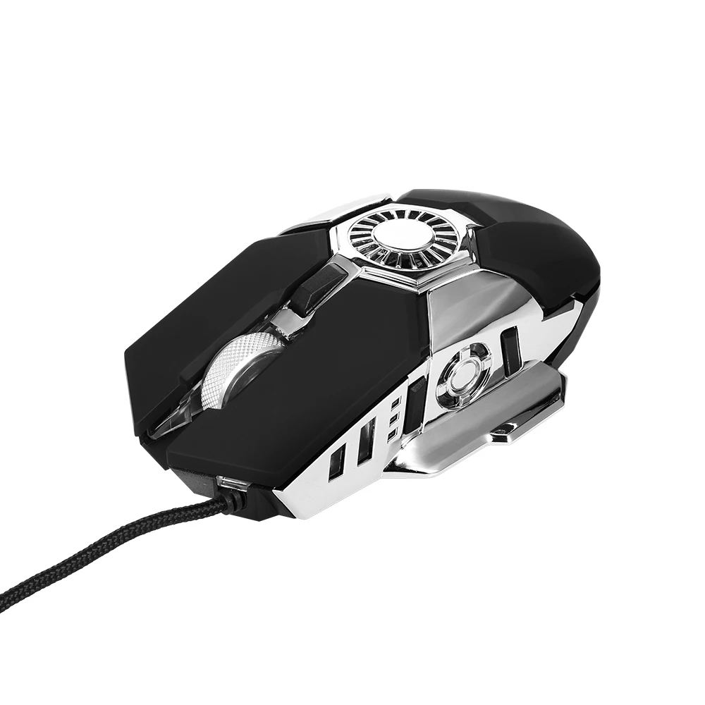 Игровая мышь G22 с механическим охлаждением регулируемая 6400DPI RGB эффект освещения