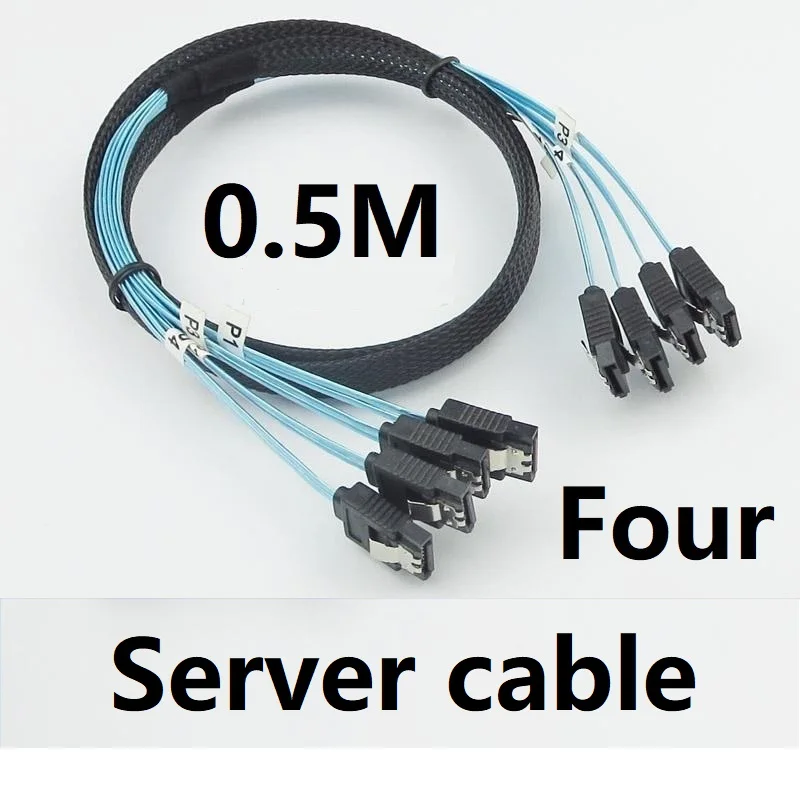 Высококачественный кабель для сервера SAS SATA 3 6 Гбит/с X 4 высокоскоростной