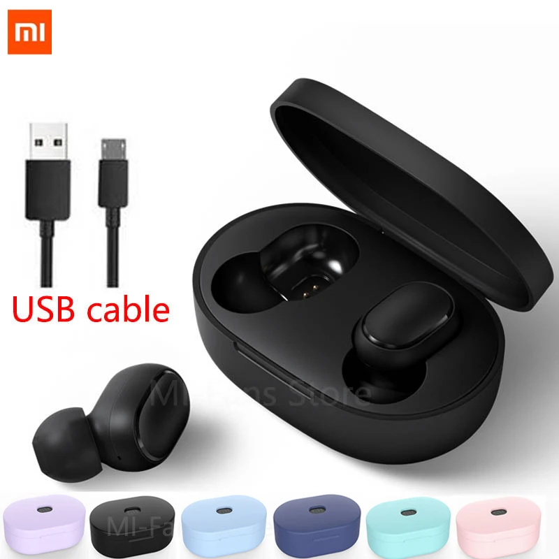 Xiaomi Redmi Airdots TWS Bluetooth наушники стерео бас Bluetooth 5,0 Eeadphones с микрофоном свободные Наушники управление AI
