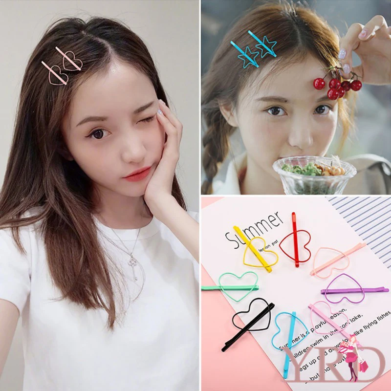 Милые украшения в форме сердца ювелирное изделие виде заколки для девочек