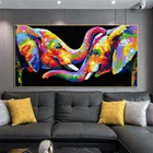 Картины маслом на холсте, художественные плакаты и принты, с изображением слона