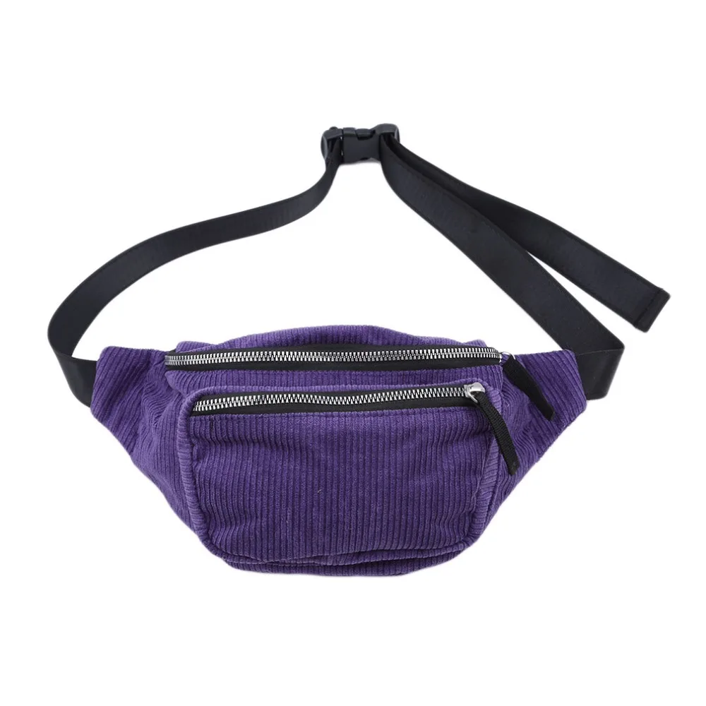 

Hot Sale Vintage Corduroy Waist Pack Women Girls Chest Pouch Belt Bags Female Fashion Messenger Shoulder Waist Pack Heuptasje