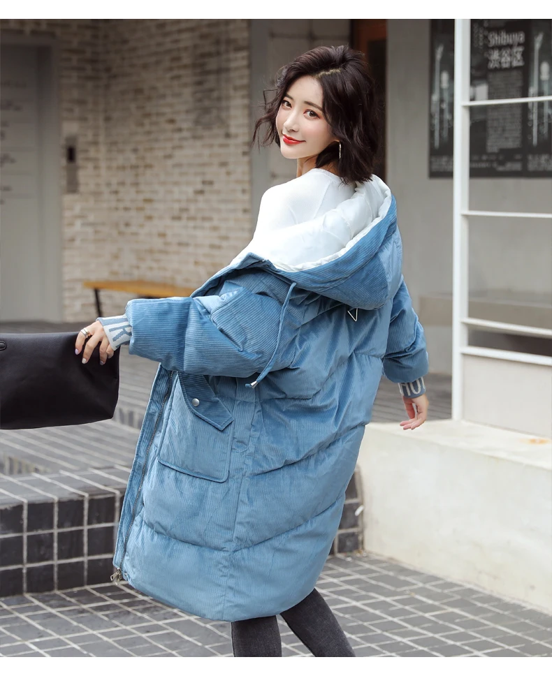 Винтажные зимние толстые теплые бархатные парки, Женское пальто с подкладкой, верхняя одежда Casaco размера плюс XXL, зимняя женская куртка, больше размера