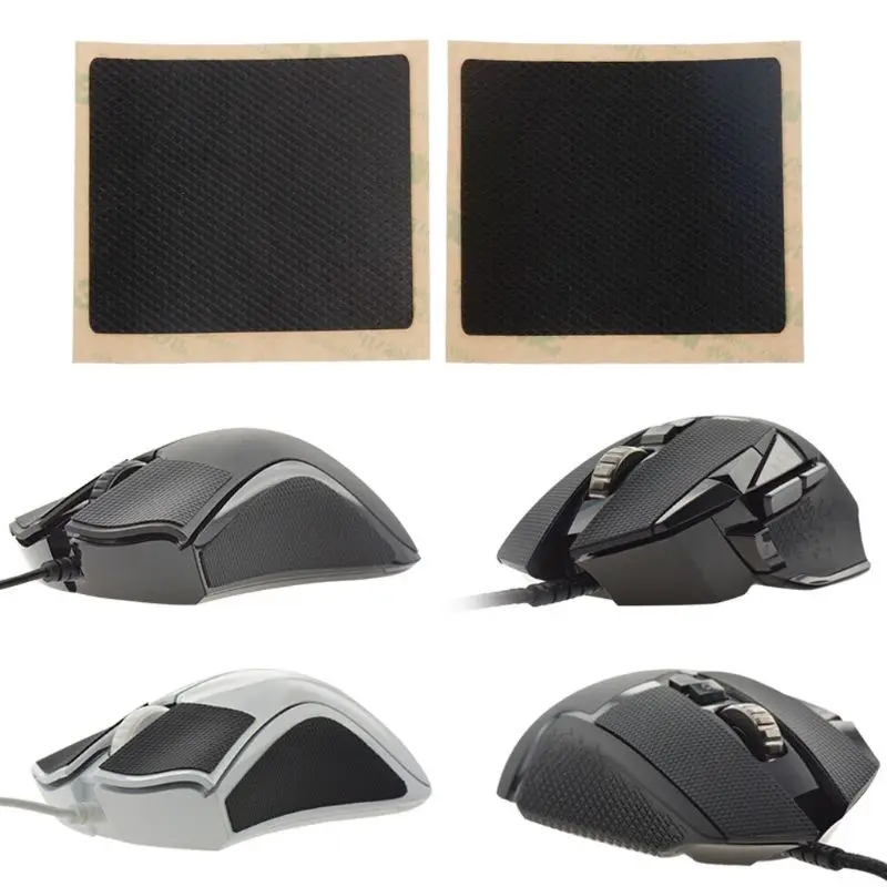 

2Pcs/pack Original Hotline Games DIY 6x7cm Mouse Skates Side Stickers Sweat Resistant Pads Anti-slip Tape QX2B