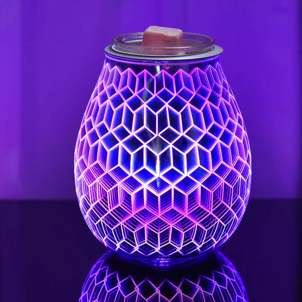 Необычная квадратная ароматическая электрическая горелка для расплава воска 3D