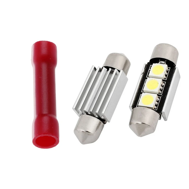 4 шт. 5050 SMD 3 светодиодный Canbus гирлянда светильник 36 мм/50 шт изолированный