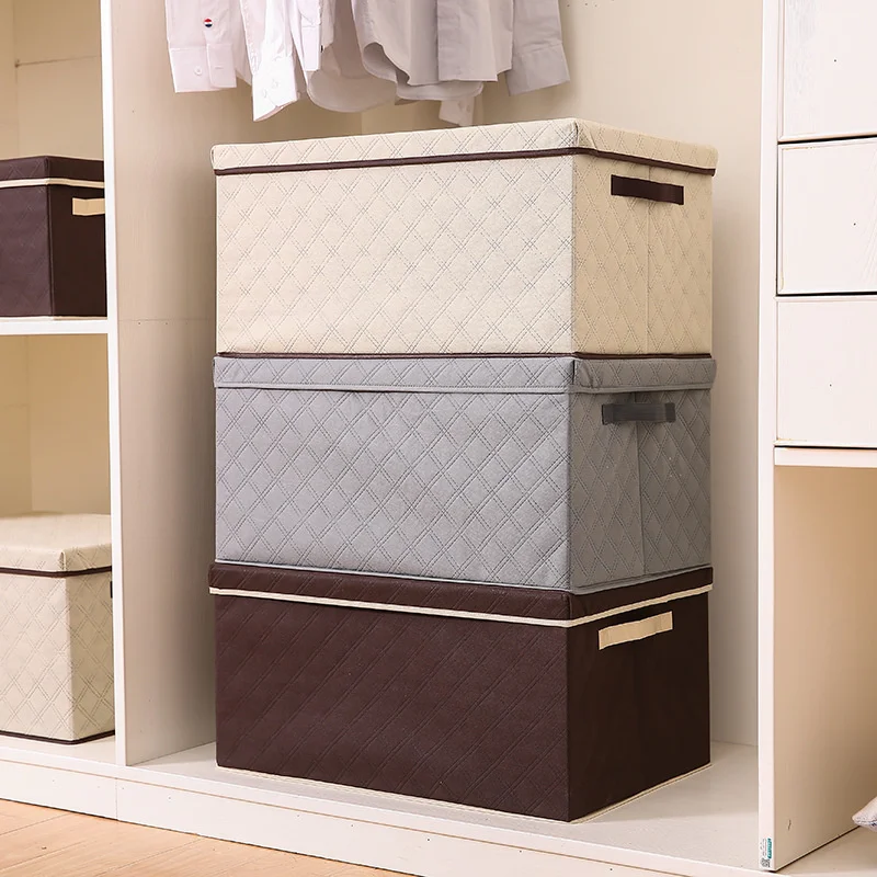 

4 sizes clothes Storage Box With Cap Clothes Socks Toy books Sundries Oraganier Household clothes storage box Bins/organizer