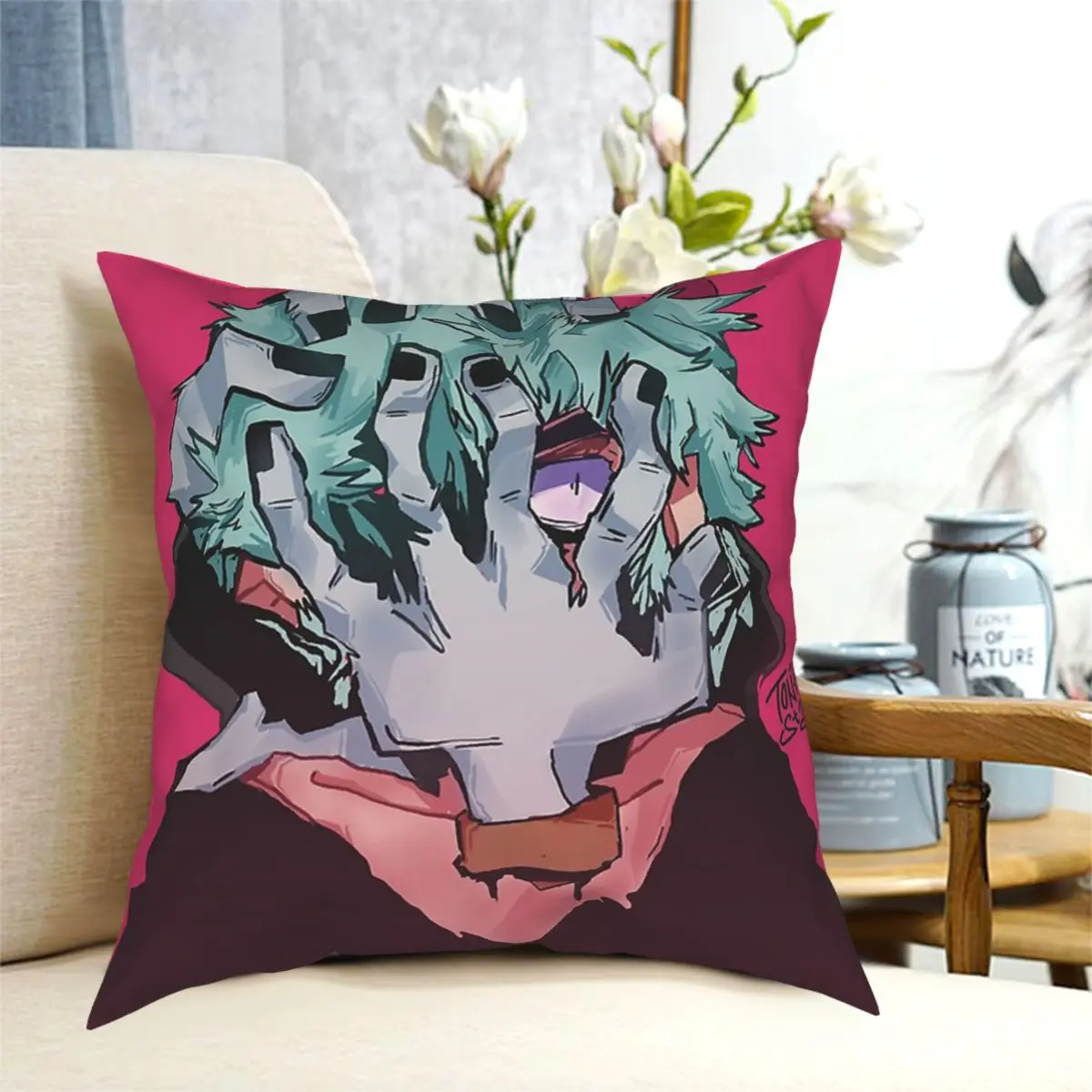 

Shigaraki Tomura Cushions for Sofa Custom Cushion Covers Decorative Throw Pillows Cover floor pillow for sofa home