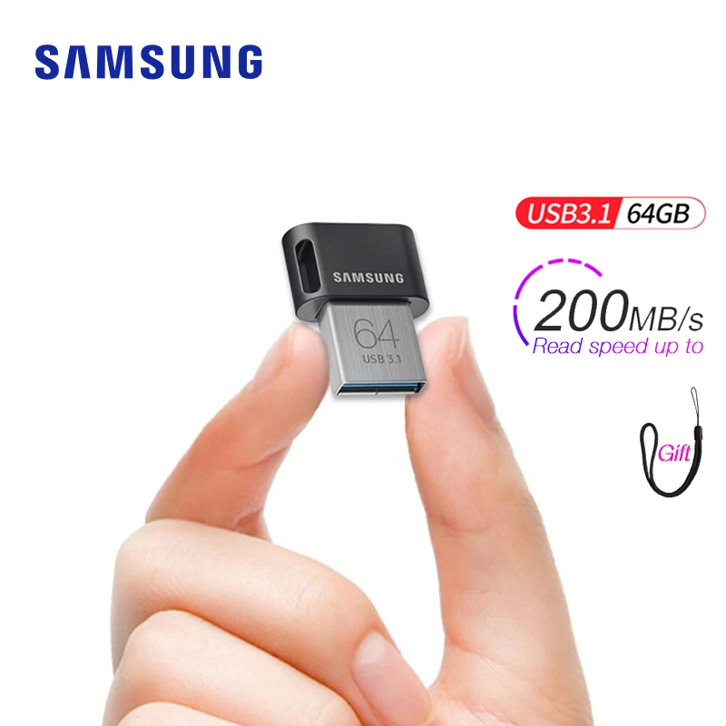 USB флеш накопитель SAMSUNG FIT Plus 128 32/64/256/200 ГБ|USB флэш-накопители| |