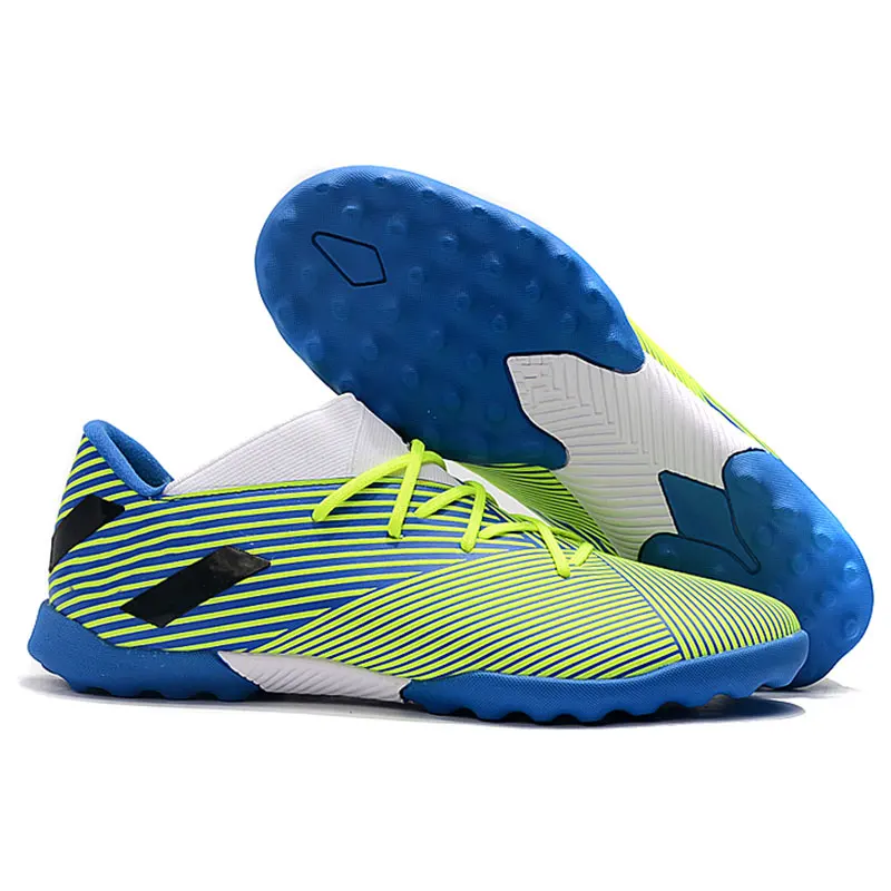 4 NEMEZIZI 19,3 TF футбольные бутсы мужские шесть вариантов черные белые Зеленые Синие красные желтые дизайнерские футбольные бутсы размер 39-45 - Цвет: 4