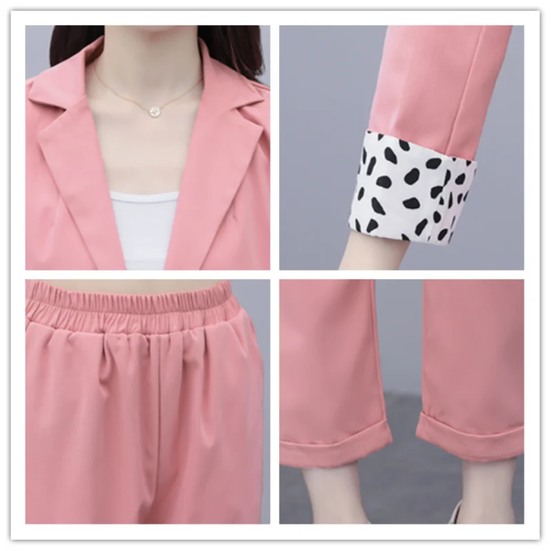 

Work Pant Suits OL 2 Piece Set for Women Business interview suit set smil Blazer and Pencil Pant Office Lady suit