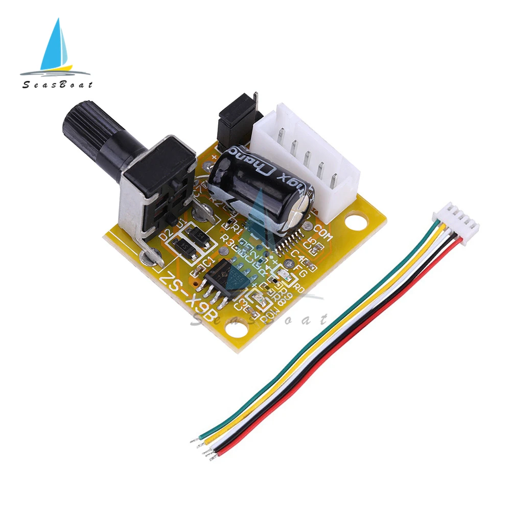 DC 5V 12V 2A 15W трехфазный бесщеточный контроллер скорости двигателя без Холла BLDC