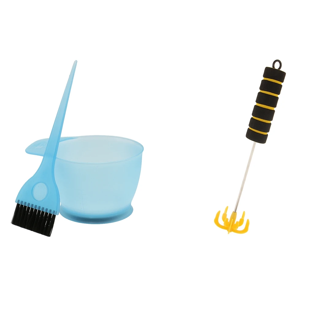 Hair Color Bowl Brush Stirrer Set Hairdressing Highlighting Lowlight Tool |