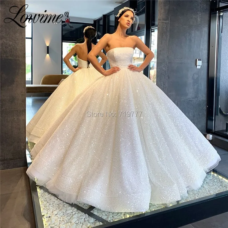 Белые блестящие платья без бретелек для выпускного вечера 2020 Abendkleider Middle East