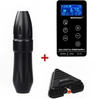 Новый набор для татуировок, вращающаяся машинка для татуировки, ручка, японский мотор без сердечника с мощной педалью для татуировок, набор для татуировок, бесплатная доставка