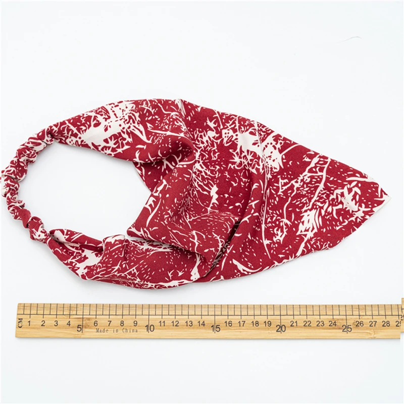 

Vintage Women Hair Accessories Triangle Scarf Elastic Hair Band Headband Rubber Bandanas Headscarf Hairband For Ladies Girls