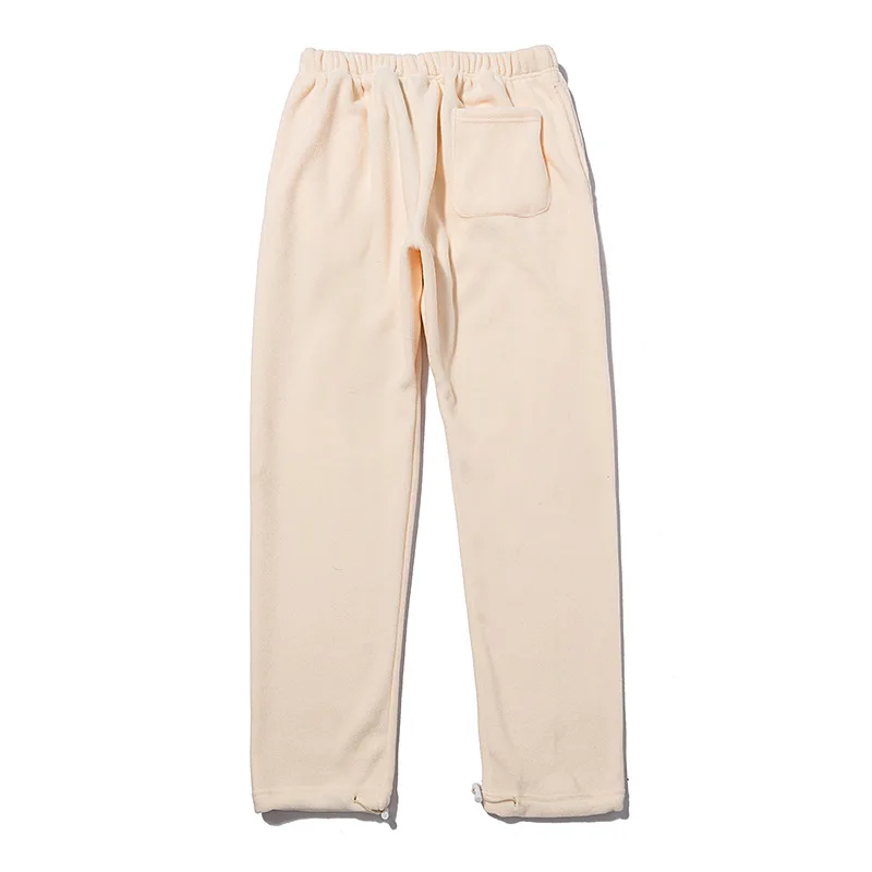 

Trendy essentials double line fleece loose legged casual pants for men and women