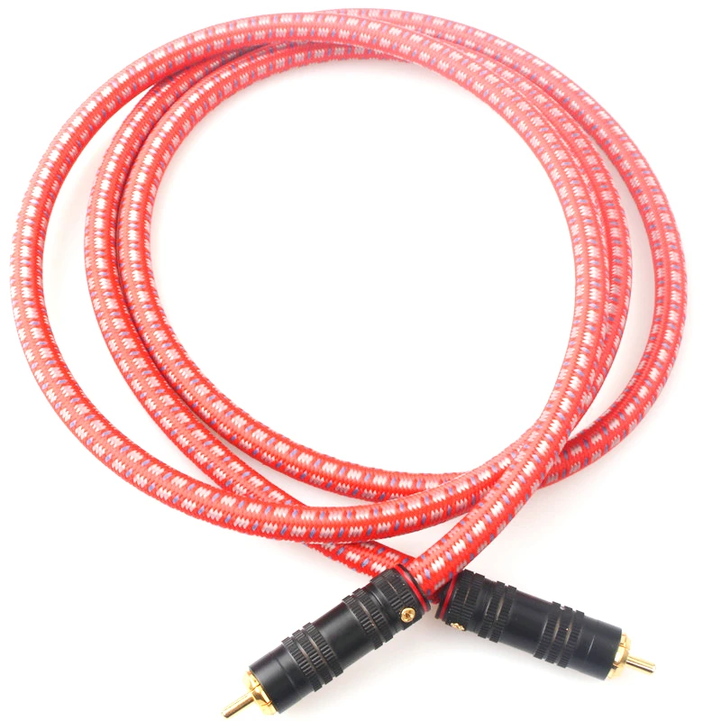 LITON аудиофил Чистая медь посеребренный RCA коаксиальный оптоволоконный кабель