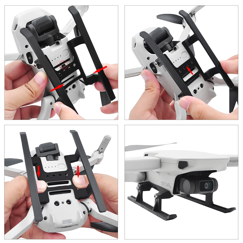 DJI Mavic мини шасси расширение 3D печатных сани повышение посадки ноги поддержка для
