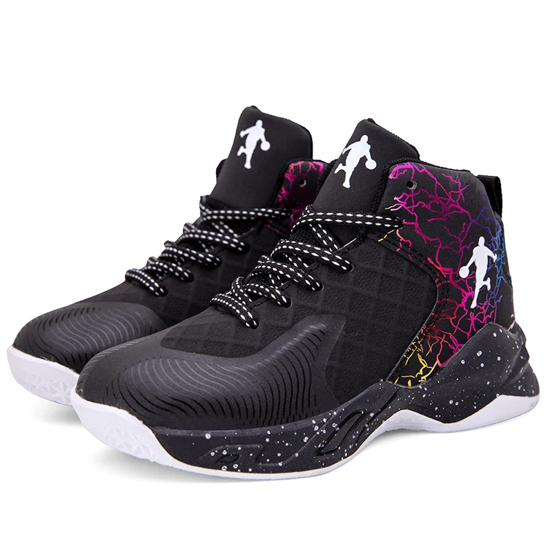 Детские кроссовки Баскетбольная обувь уличные Износостойкая Дышащая для